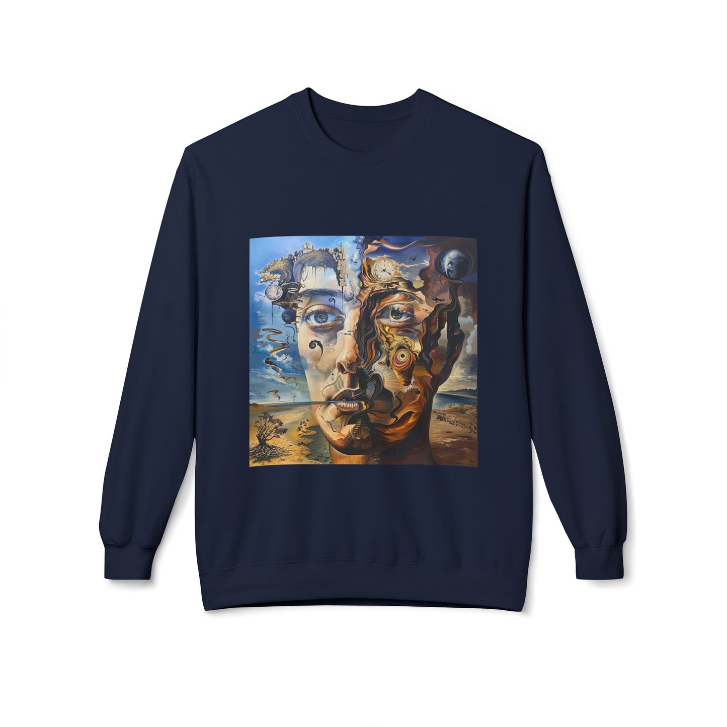 Surreal Split Mind Art Sweatshirt | Eco-Limited