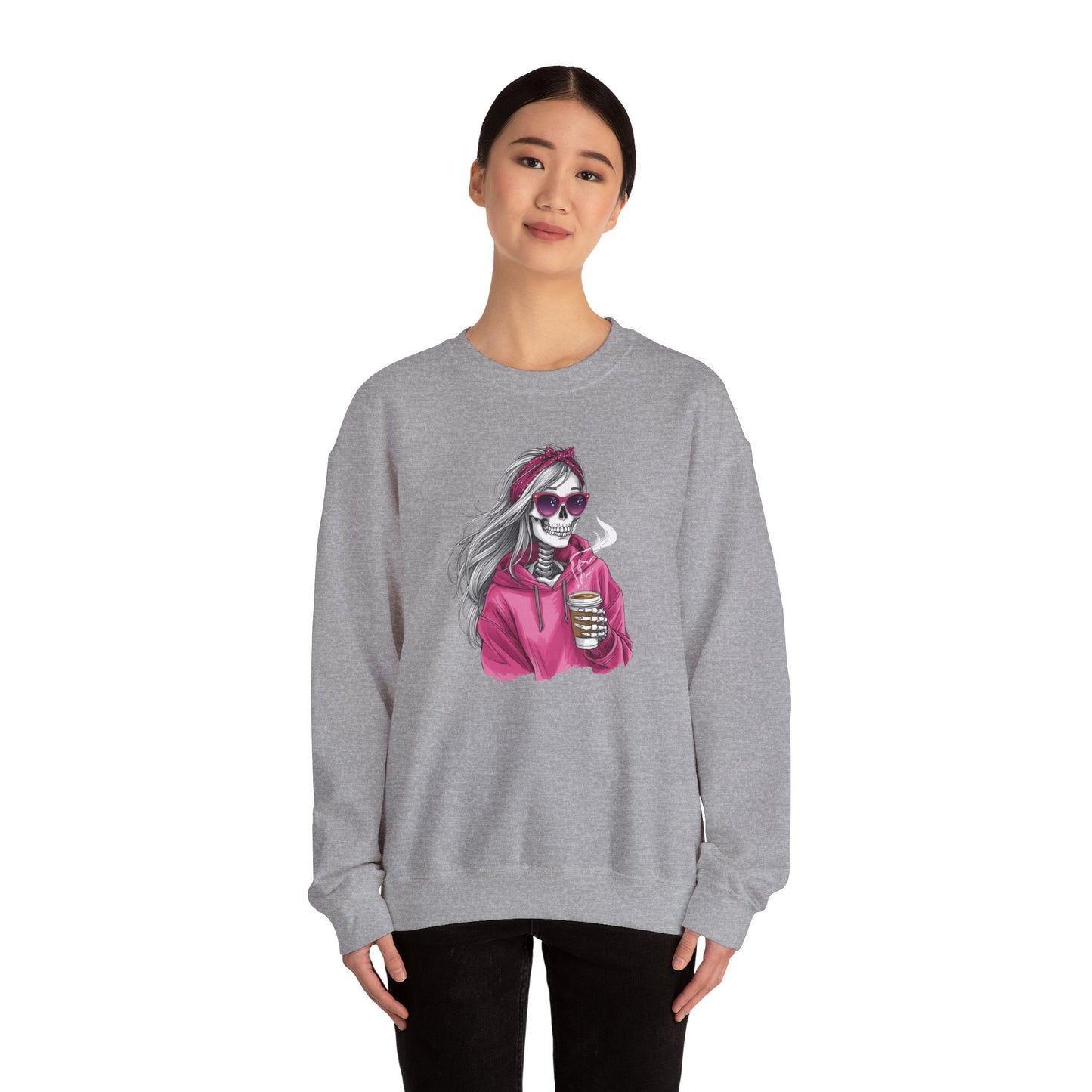Coffee Rebel Skeleton Sweatshirt | Eco-Limited