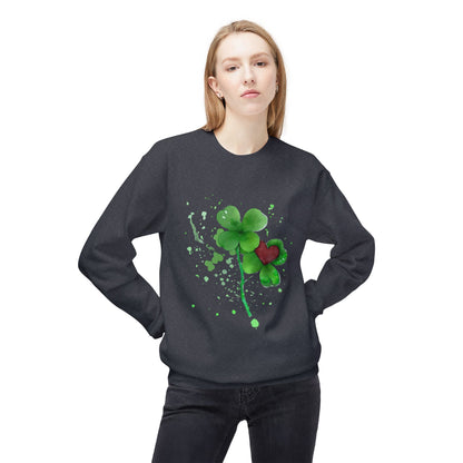 Lucky Love Clover Watercolor Sweatshirt | Eco-Limited