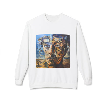 Surreal Split Mind Art Sweatshirt | Eco-Limited