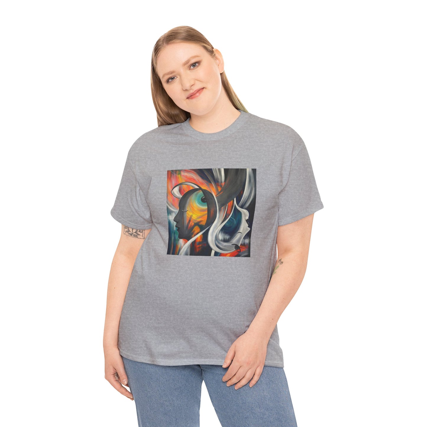 Abstract Expression Portrait T-Shirt | Eco-Limited
