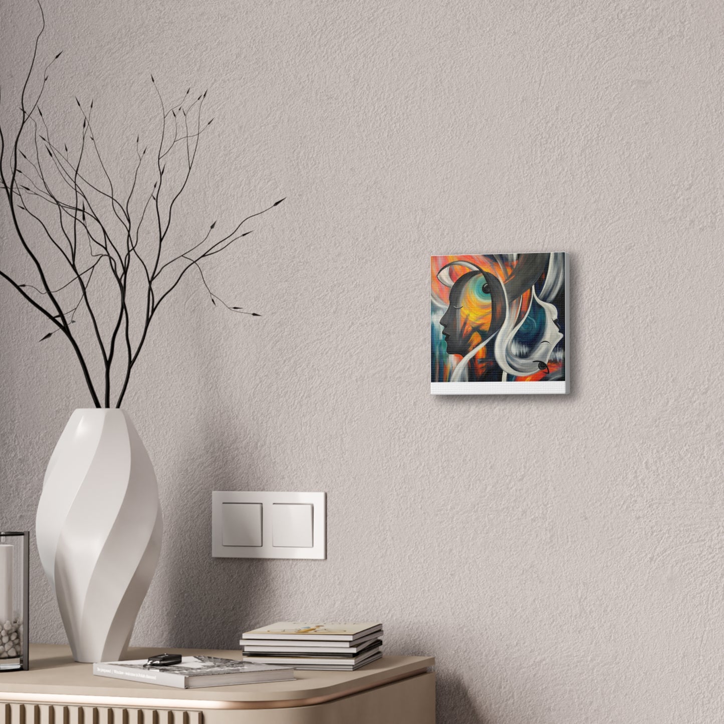 Abstract Expression Portrait Canvas | Eco-Limited