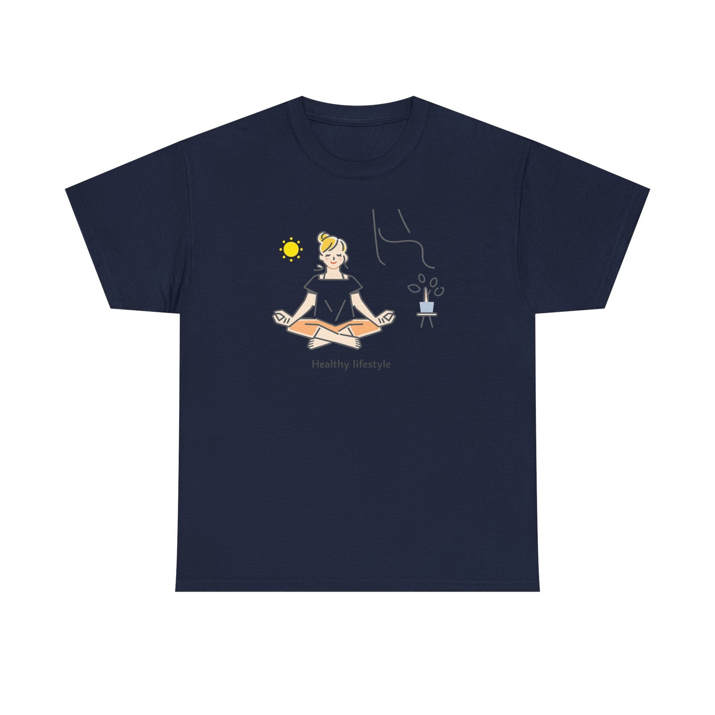 Healthy Lifestyle Illustration T-Shirt | Eco-Limited