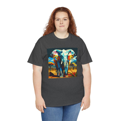 Colorful Elephant Art T-Shirt | Eco-Limited