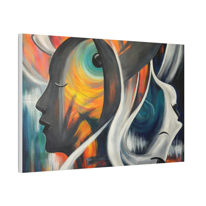 Abstract Expression Portrait Canvas | Eco-Limited