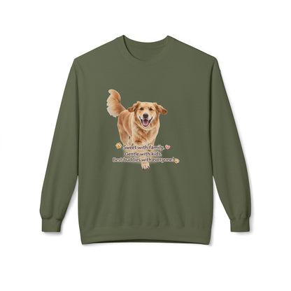 Golden Buddy Character Sweatshirt | Eco-Limited