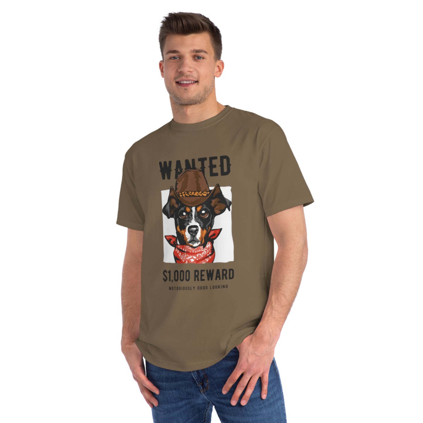 Organic Wanted Dog T-Shirt | Organic-Limited