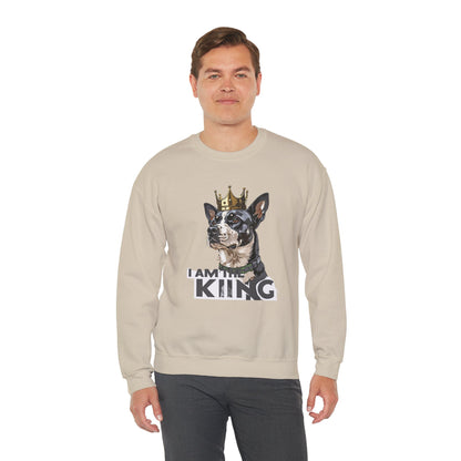King Dog Crown Art Sweatshirt | Eco-Limited