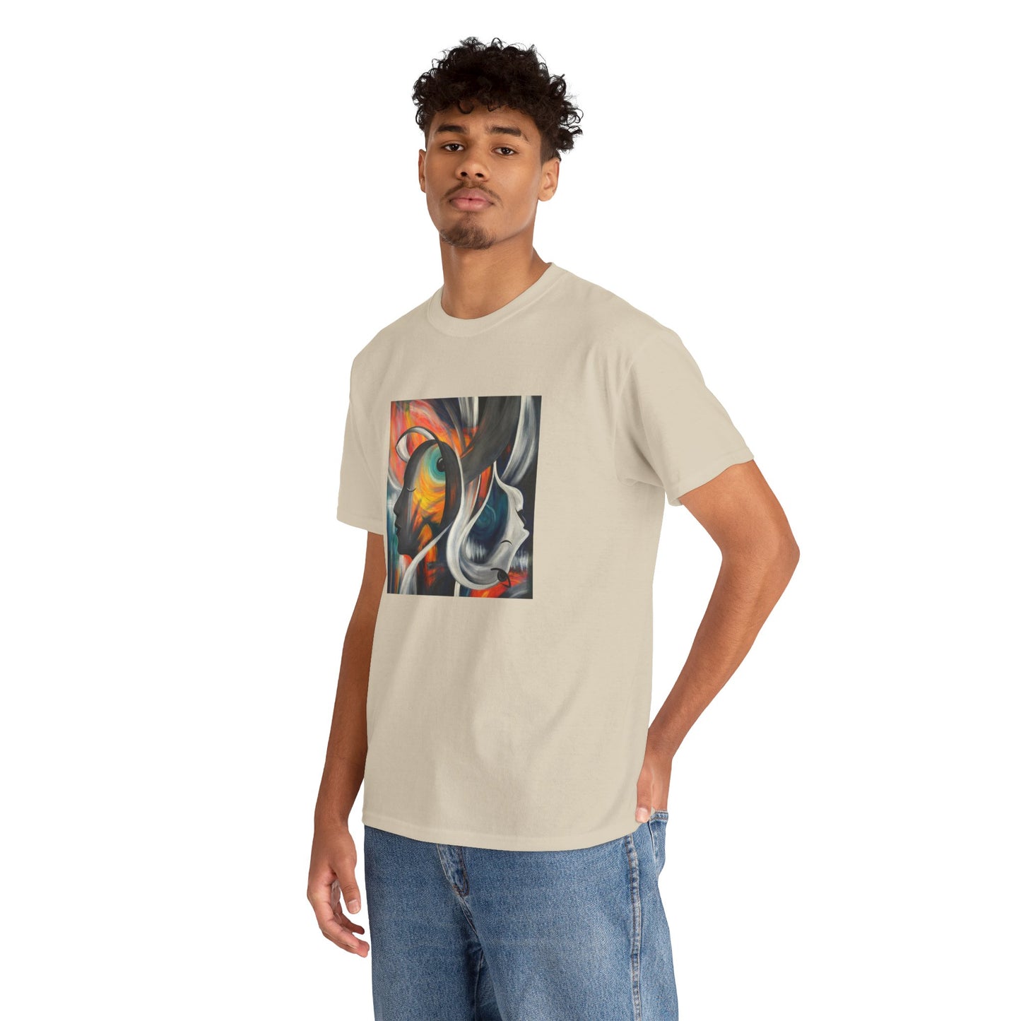 Abstract Expression Portrait T-Shirt | Eco-Limited