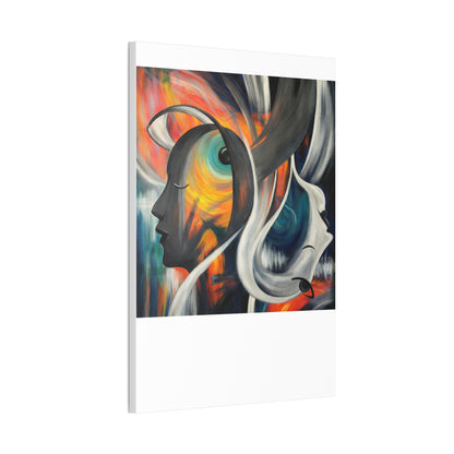 Abstract Expression Portrait Canvas | Eco-Limited