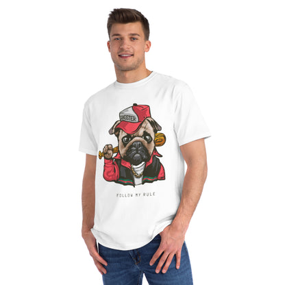 Organic Gangster Pug T-Shirt | Organic-Limited