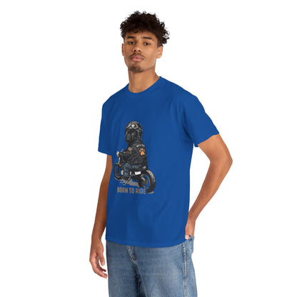 Moto Pug Born To Ride T-Shirt | Eco-Limited