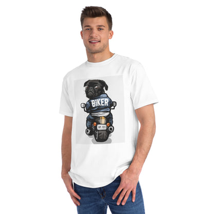 Organic Biker Pug T-Shirt | Organic-Limited