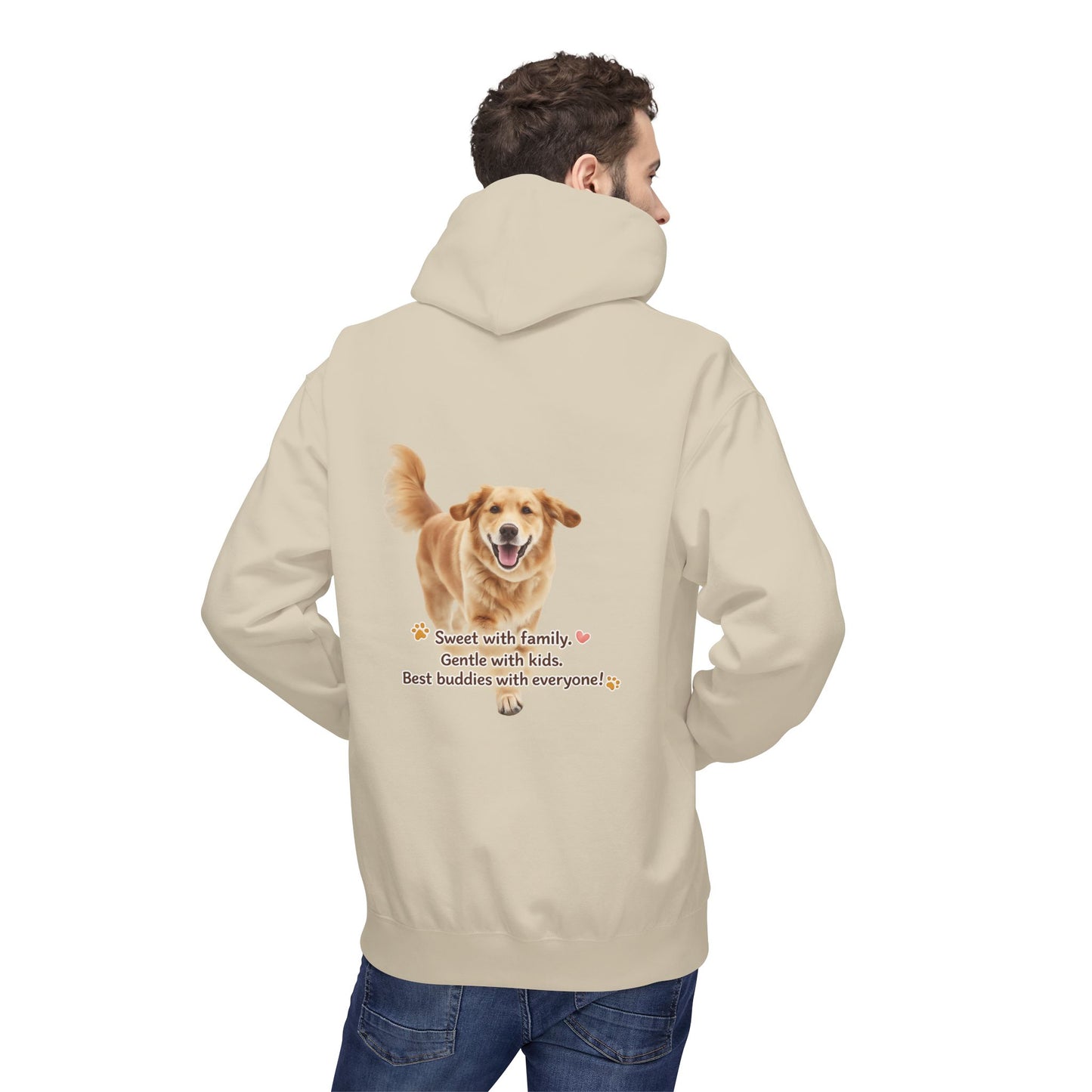 Golden Buddy Character Hoodie | Eco-Limited