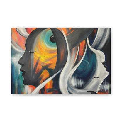 Abstract Expression Portrait Canvas | Eco-Limited