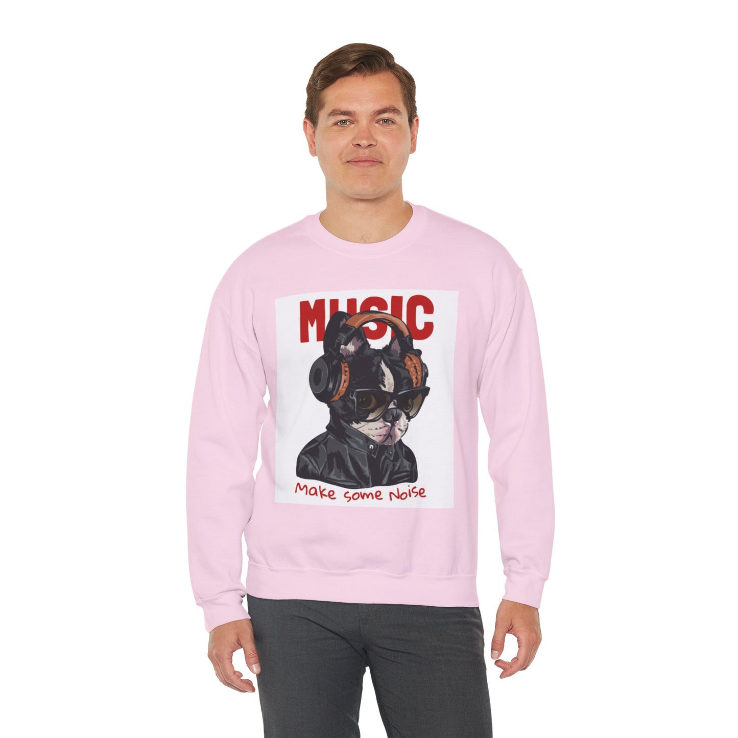 Music Dog “Make Some Noise” Graphic Sweatshirt | Eco-Limited