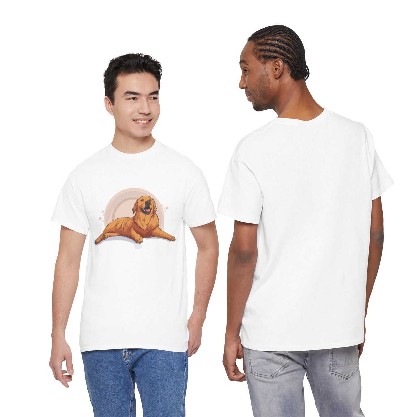 Golden Retriever Graphic Relaxed Tee|Eco-Friendly - Limited