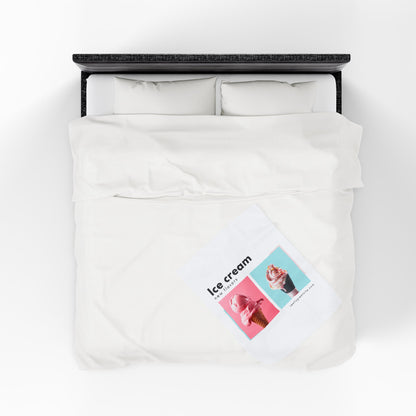 Ice Cream Photo Plush Blanket