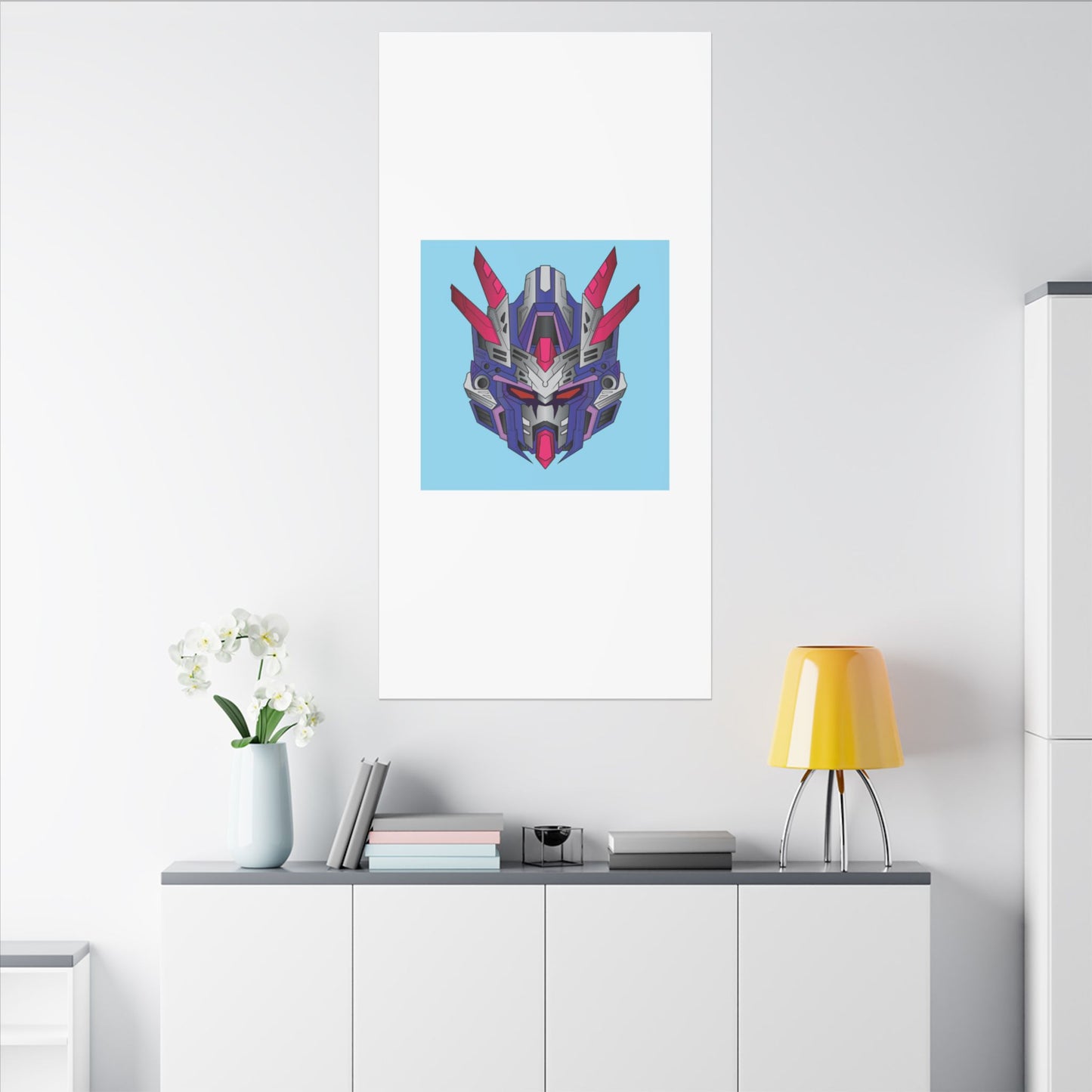 Mecha Warrior Helmet Organic Canvas