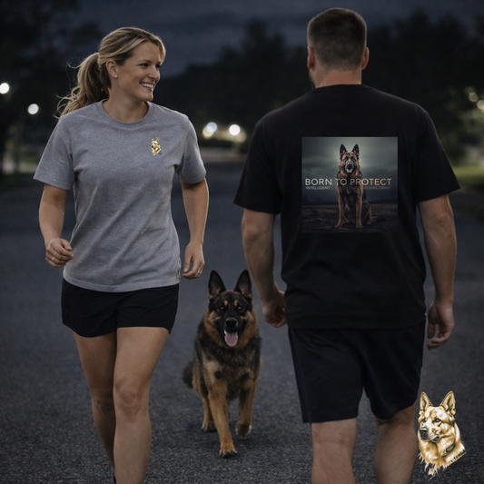 German Shepherd Born To Protect T-Shirt | Eco-Limited