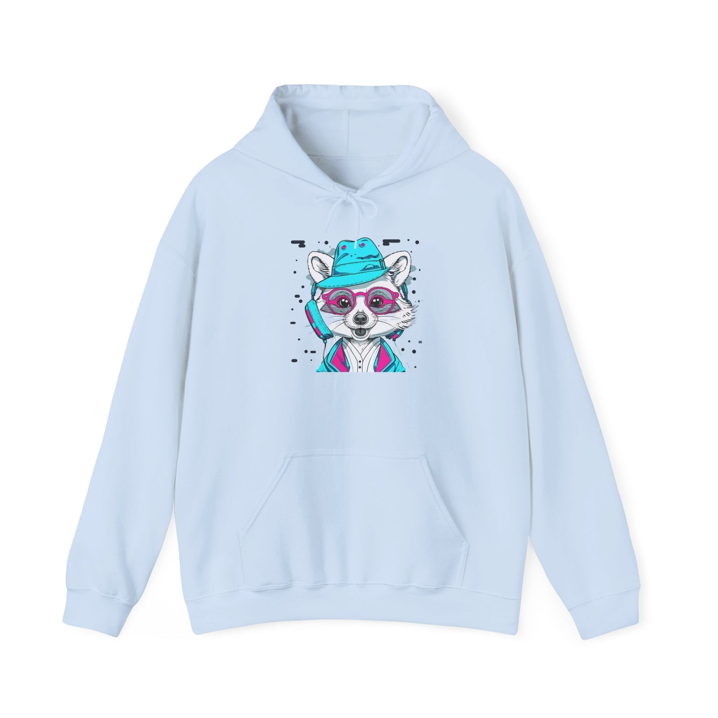 Neon Raccoon Street Art Hoodie | Eco-Limited