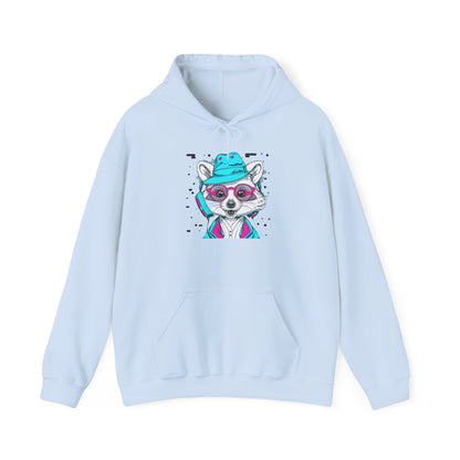 Neon Raccoon Street Art Hoodie | Eco-Limited