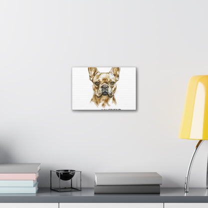 French Bulldog My Friend Canvas Wall Art | Eco Limited