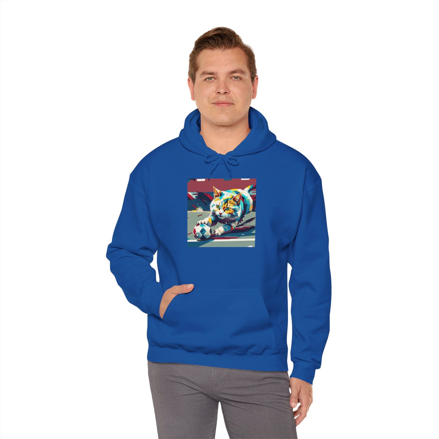 Color Pop Cat Art Hoodie | Eco-Limited