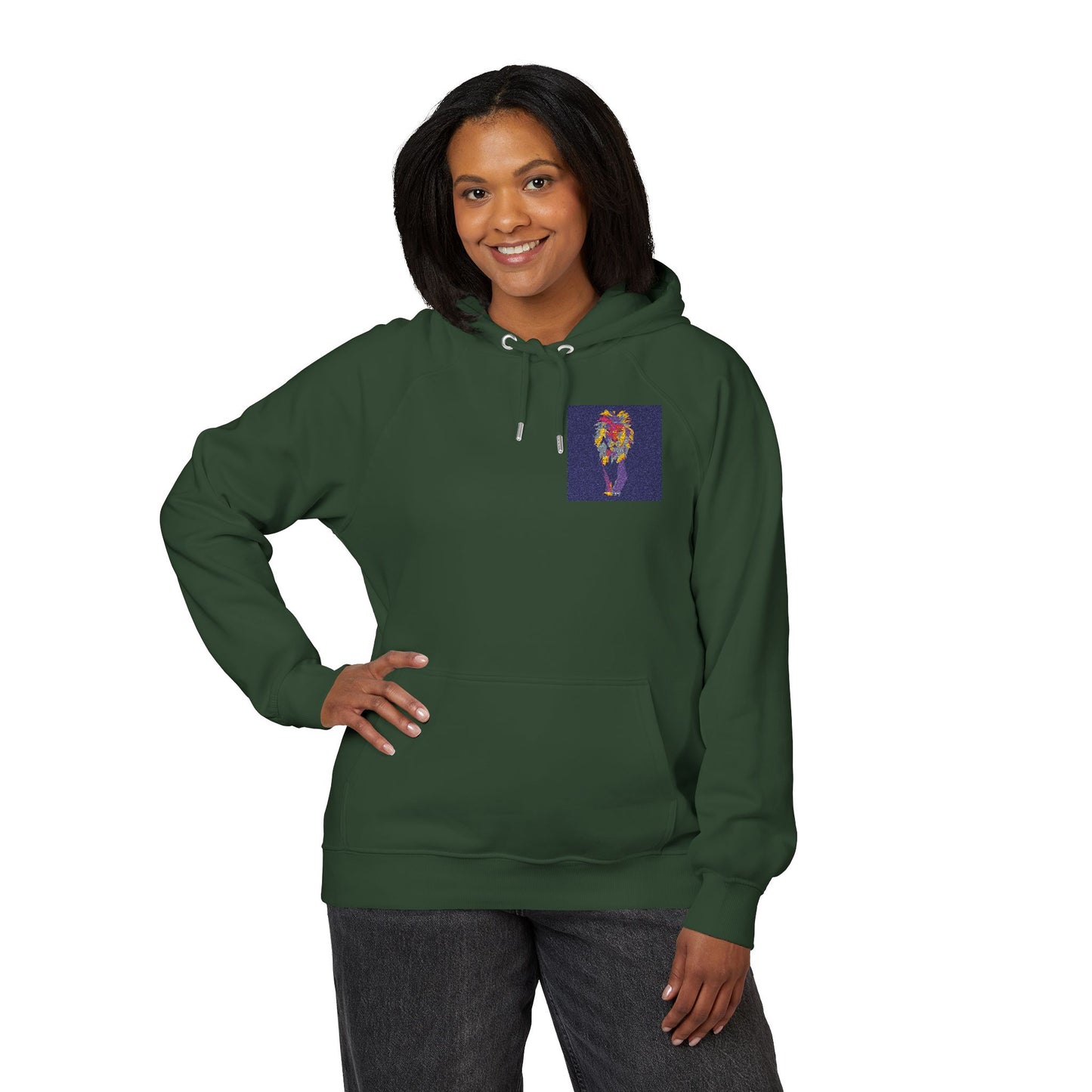 Organic Abstract Figure Art Hoodie | Eco-Limited