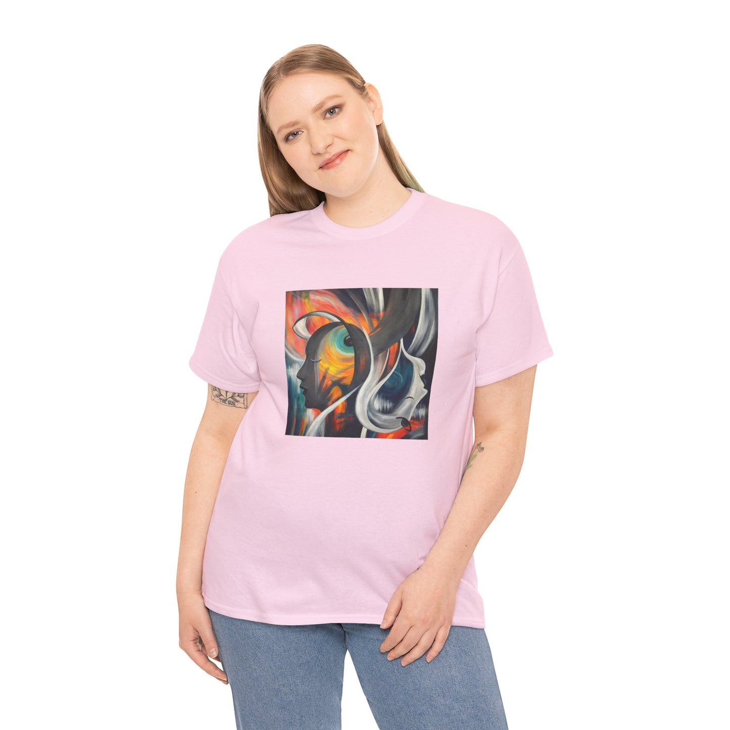 Abstract Expression Portrait T-Shirt | Eco-Limited