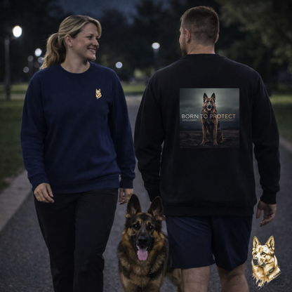 German Shepherd Born To Protect Sweatshirt | Eco-Limited