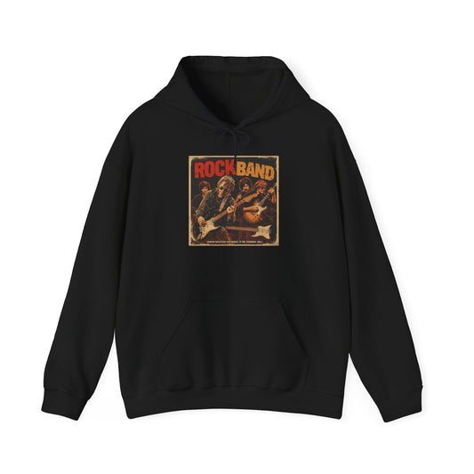 Rock Band Vintage Collage Hoodie | Eco-Limited