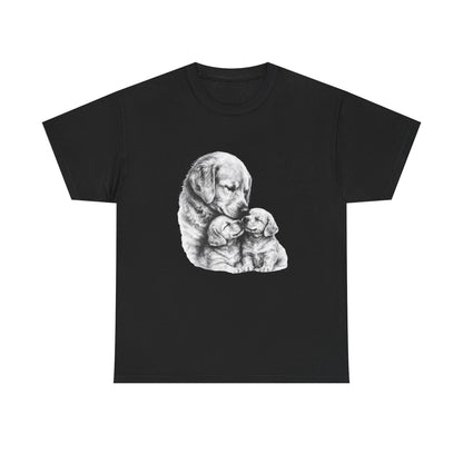Tender Dog Family Pencil Art T-Shirt | Eco - Limited