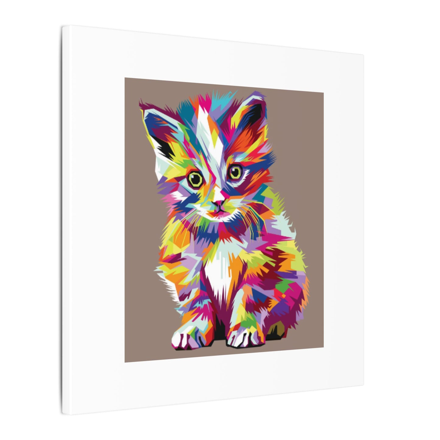Vibrant Stretched Wall Art for Cat Lovers