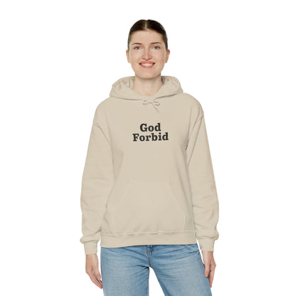 God Forbid Text Hoodie | Eco-Limited