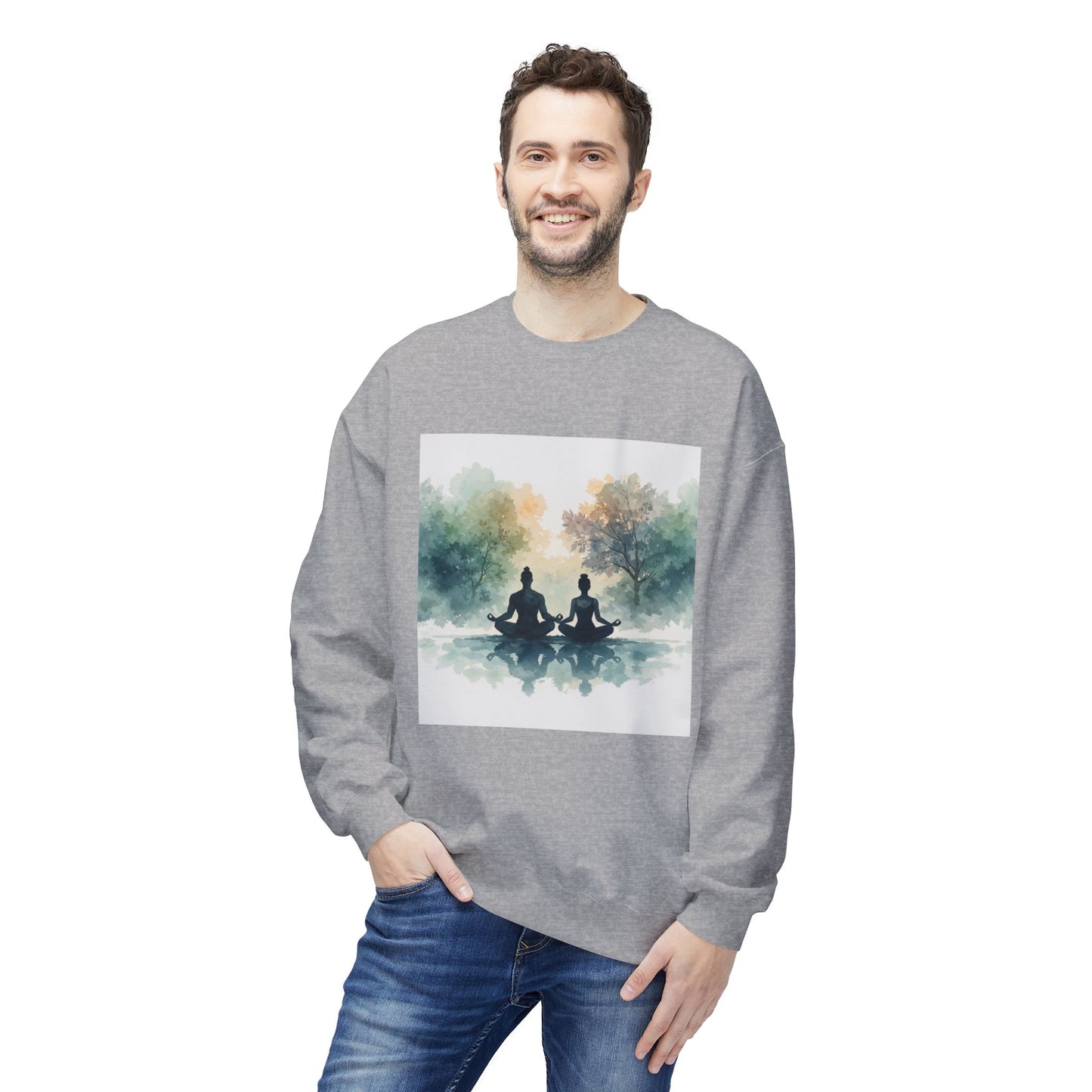 Calm Reflection Meditation Sweatshirt | Eco-Limited