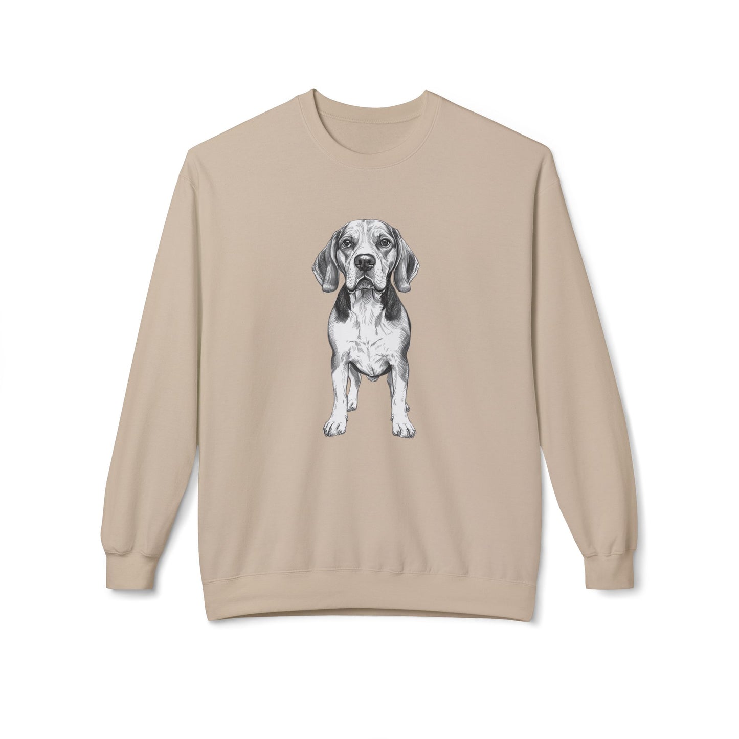 Beagle Sketch Minimal Art Sweatshirt | Eco-Limited