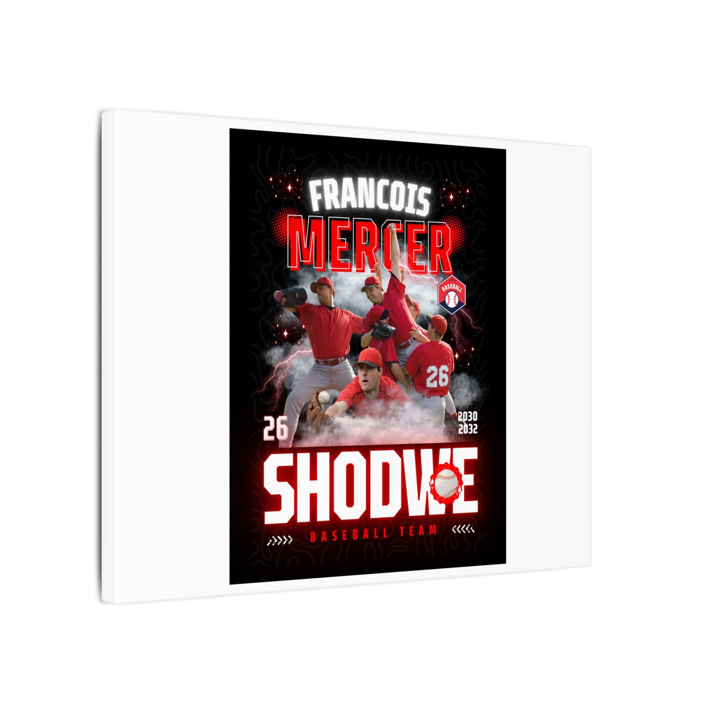 Baseball Team Player Poster