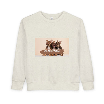 Cute Puppy 'We Are Family' Graphic Pullover