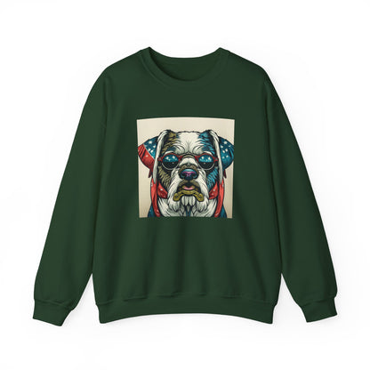 Patriot Dog Portrait Sweatshirt | Eco - Limited