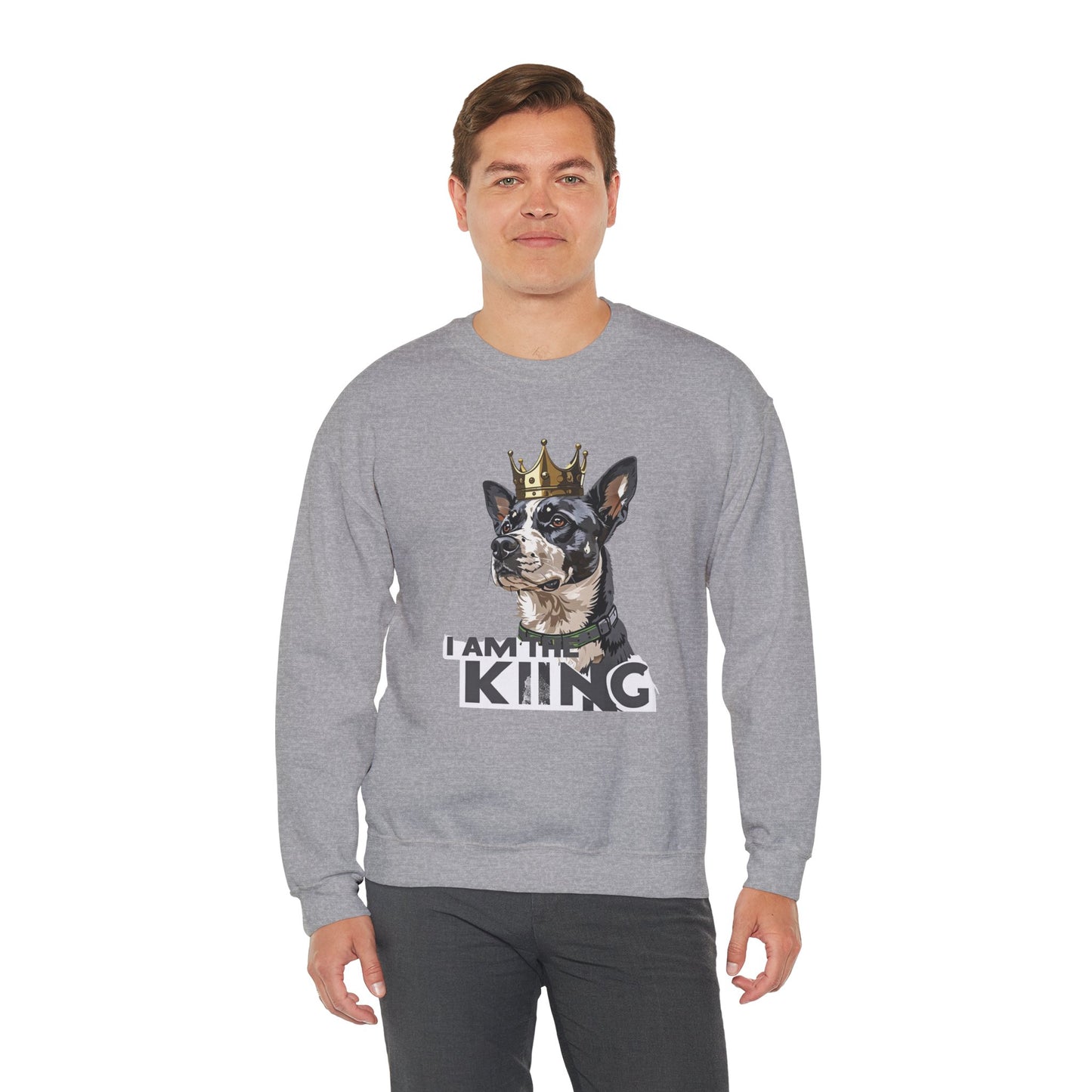 King Dog Crown Art Sweatshirt | Eco-Limited