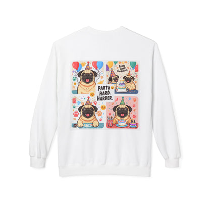 Party Hard Pug Birthday Sweater | Eco-Limited