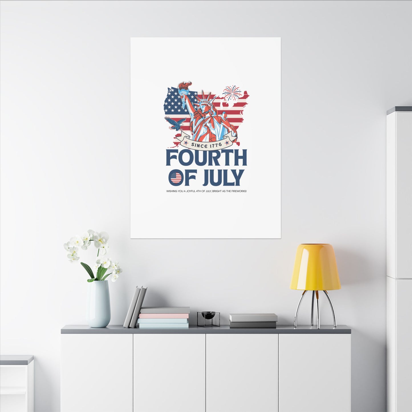 Fourth of July Canvas Wall Art