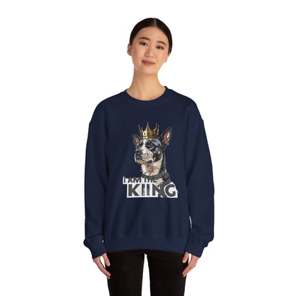 King Dog Crown Art Sweatshirt | Eco-Limited