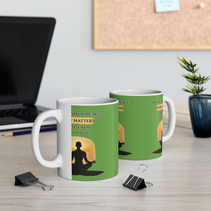 Protect Your Peace Mindfulness Ceramic Mug | Eco-Limited