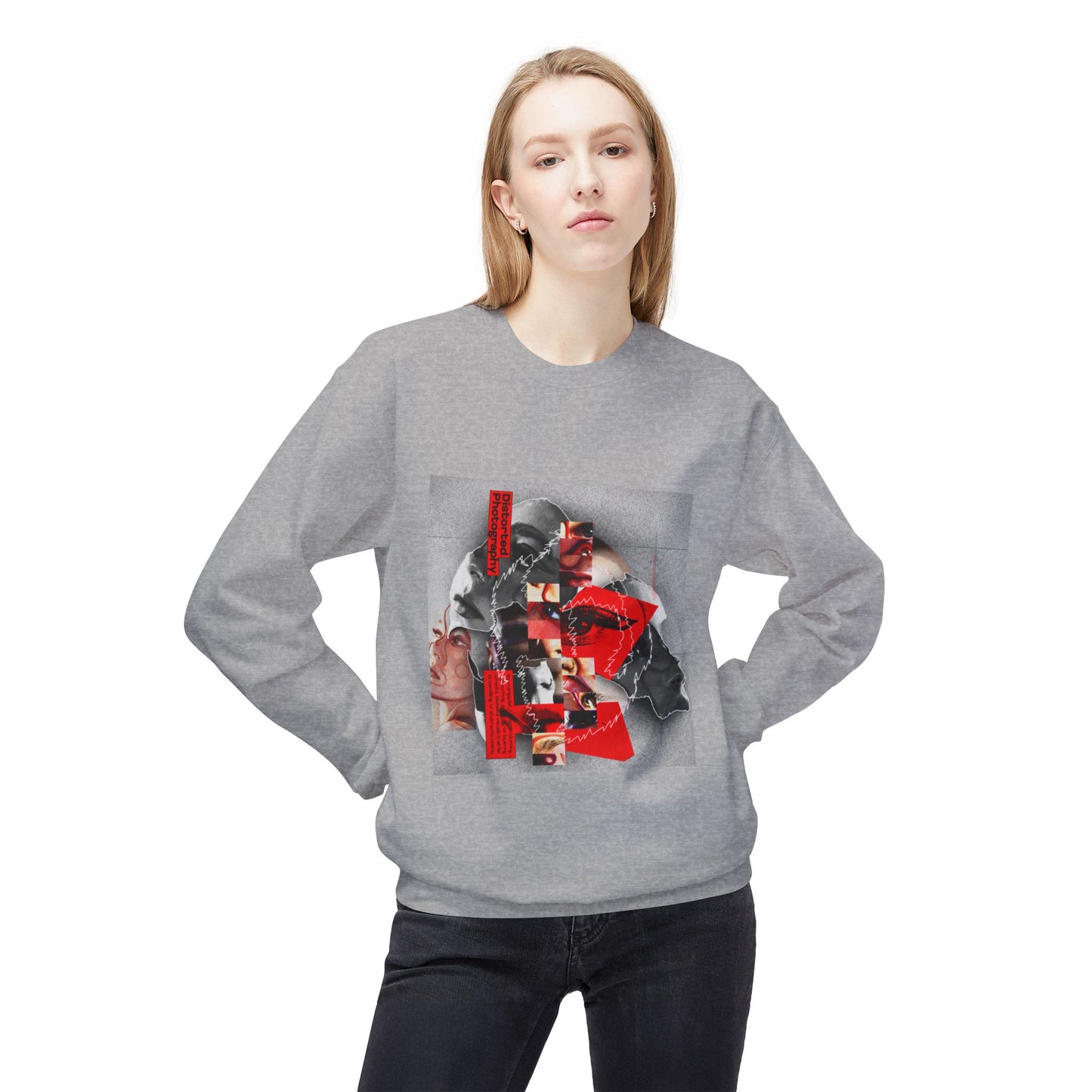 Surreal Identity Collage Sweatshirt | Eco-Limited