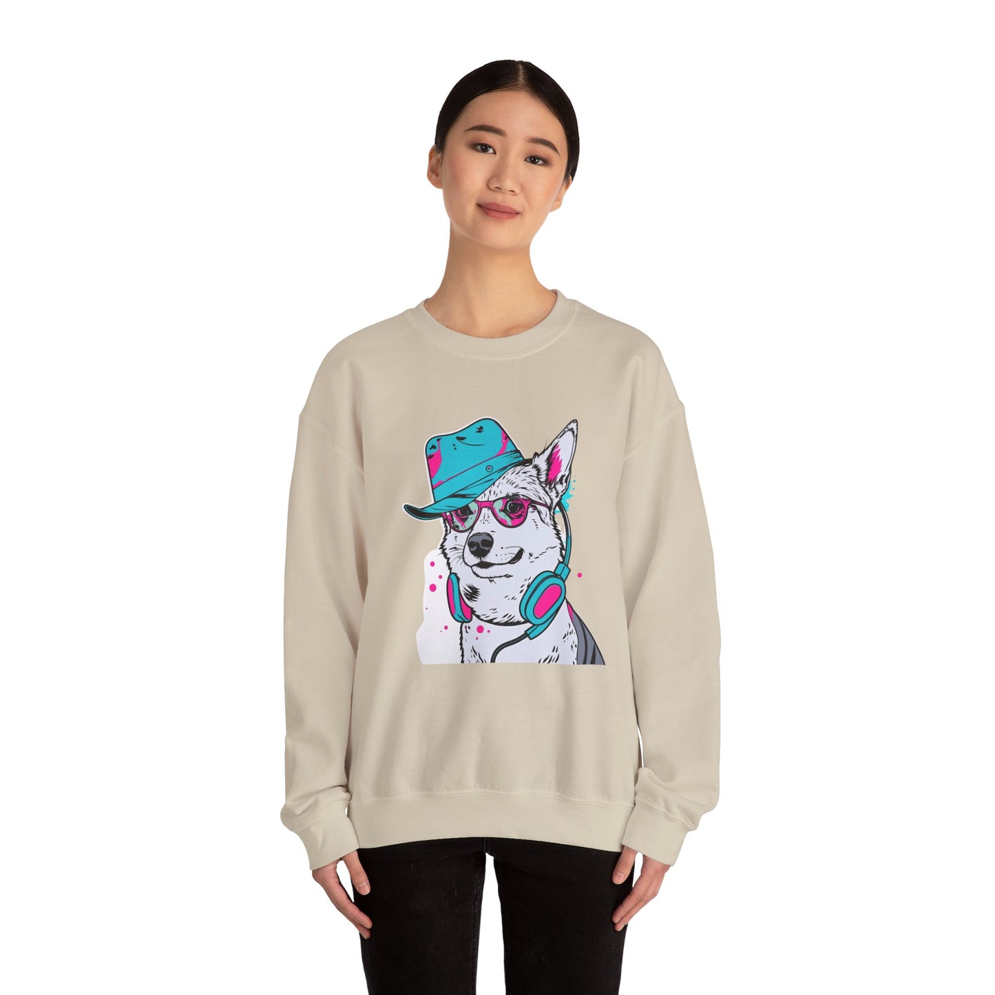Urban DJ Dog Art Sweater | Eco-Limited