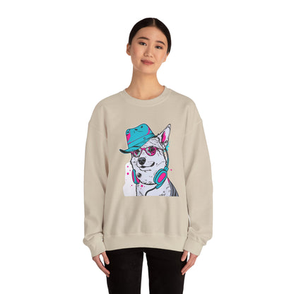 Urban DJ Dog Art Sweater | Eco-Limited