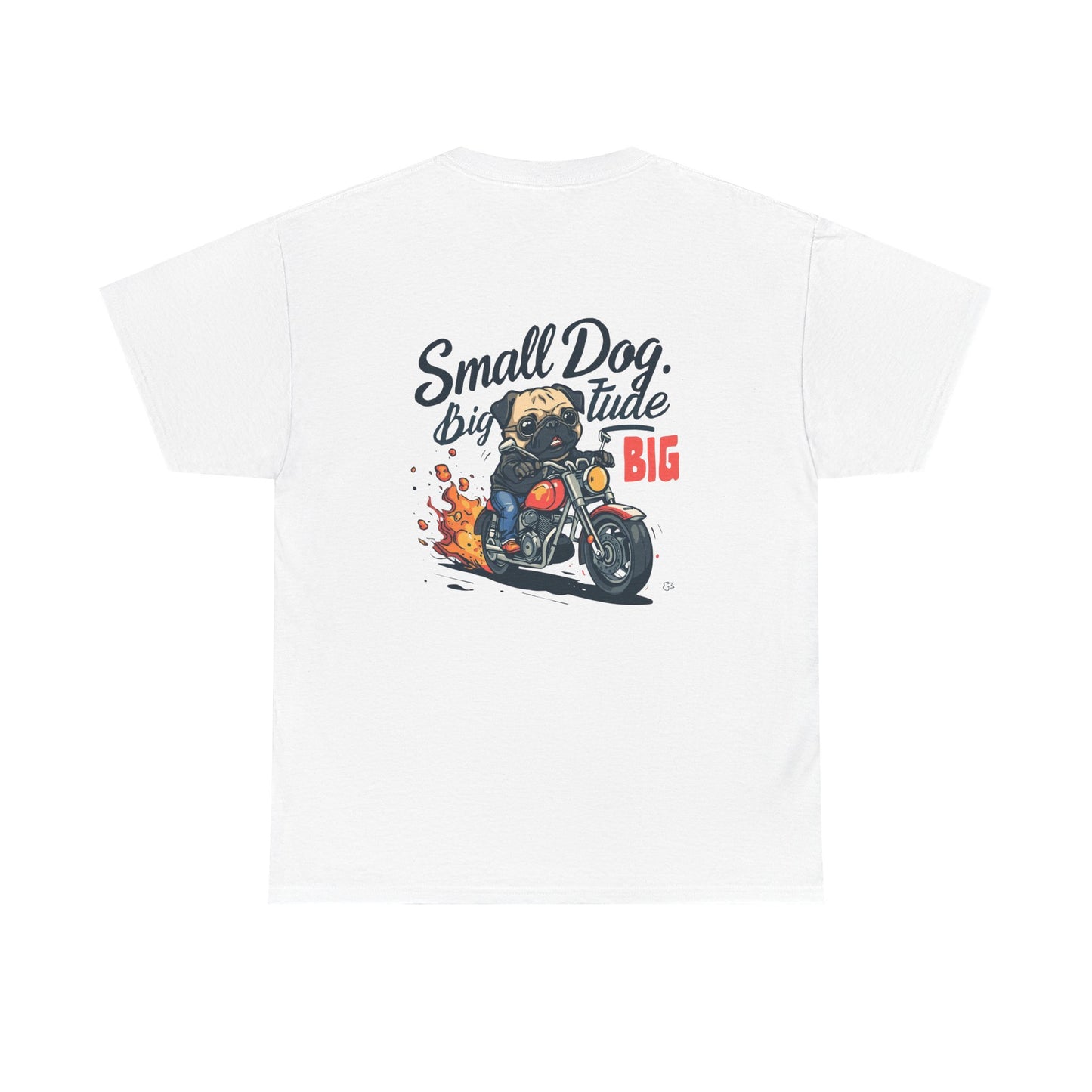 Moto Pug Born To Ride T-Shirt | Eco-Limited