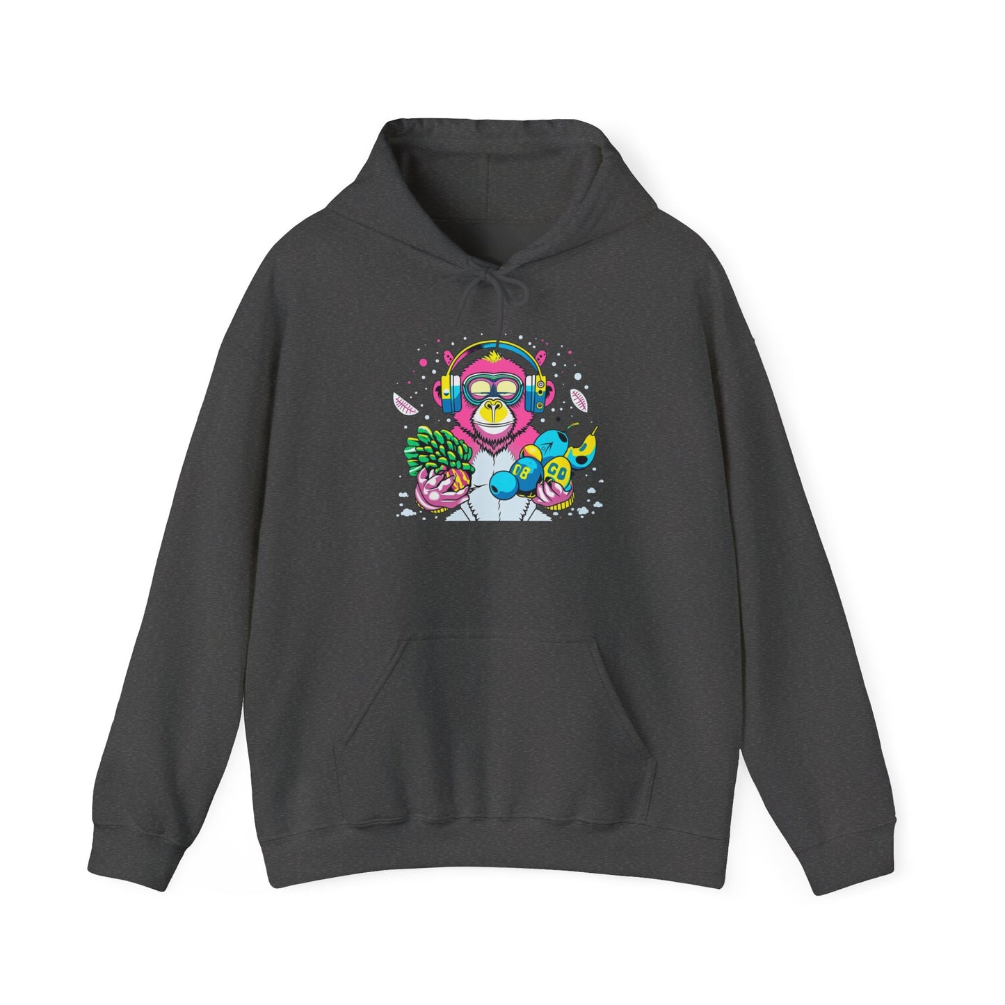 Neon Groove DJ Monkey Hoodie | Eco-Limited
